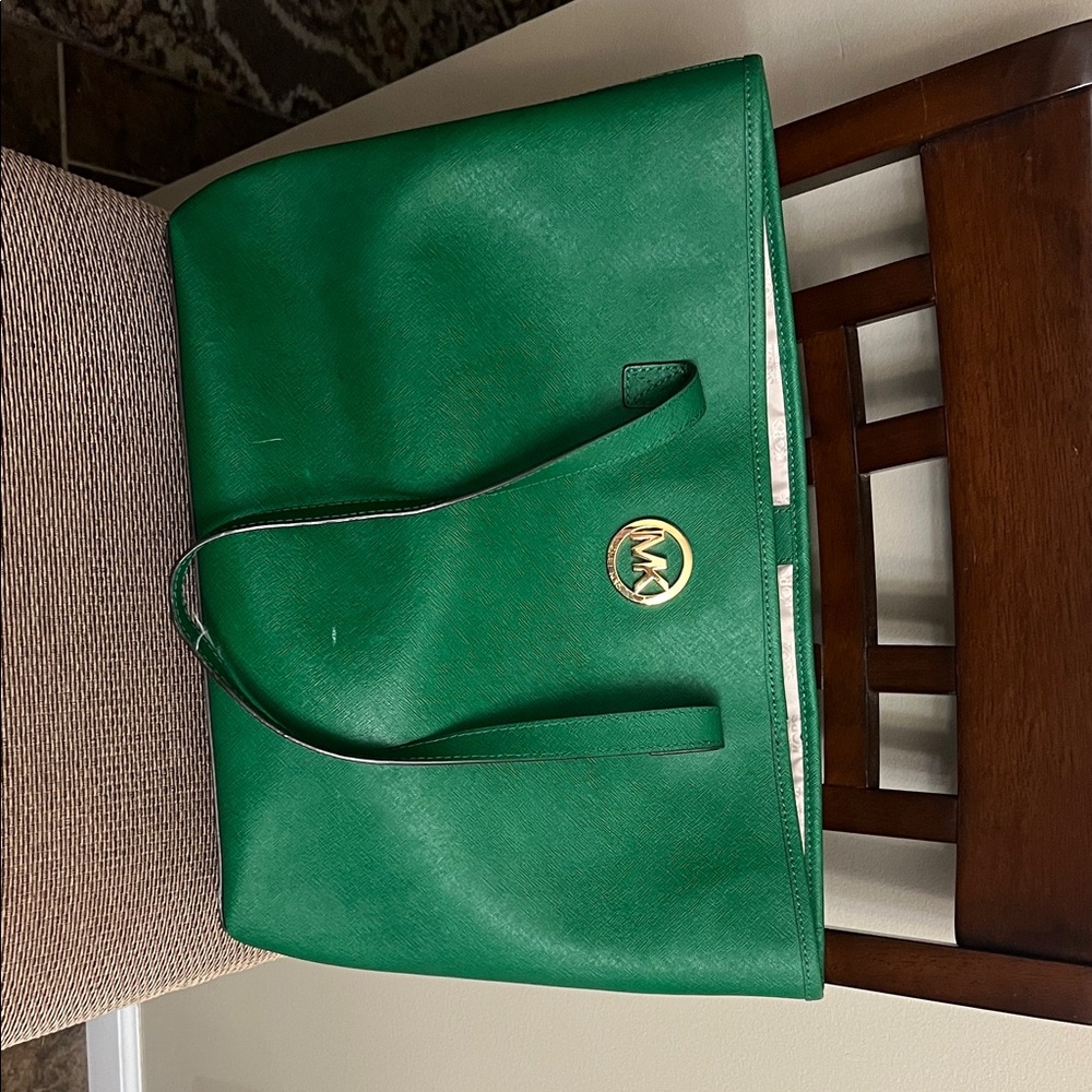 Michael Kors Emerald Green Tote Bag